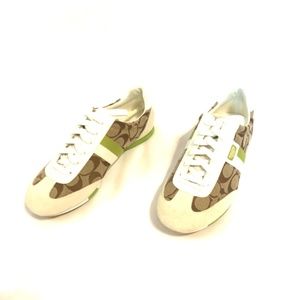 BRAND NEW NWT Brown Monogram COACH sneakers sz 7.5